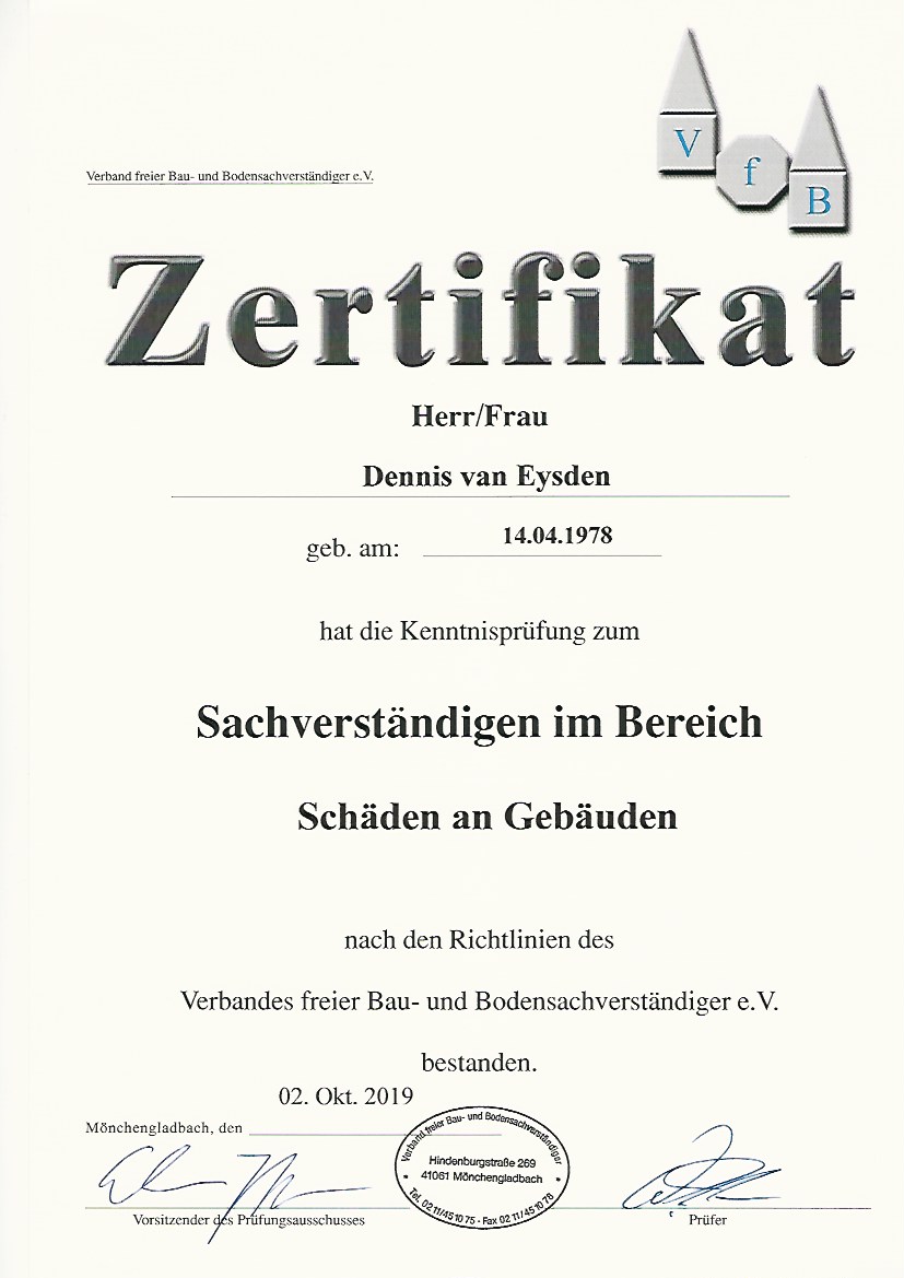 Zertifikat
